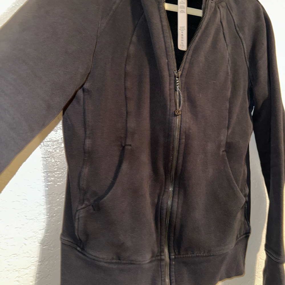 Lululemon Athletica Black Scuba Zip-Up Jacket - Picture 4 of 9